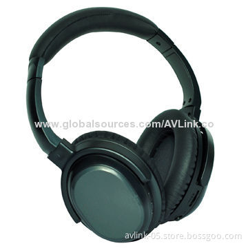 Swivel Bluetooth 4.0 Active Noise-canceling AptX Headphones with 3.5mm Line-in and Line-out Socket